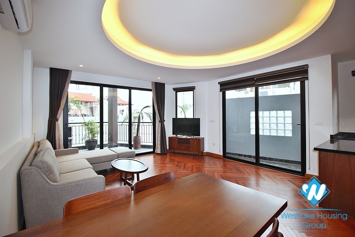 Janpanese style and charming 2 beds apartment for rent in Dang Thai Mai area, Tay Ho