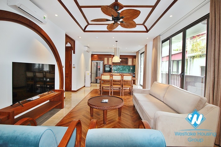 High floor 3 bedrooms apartment for rent in To Ngoc Van st, Tay Ho