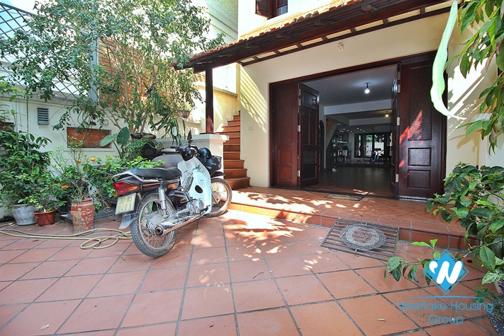 Nice house with back yard for rent in Dang Thai Mai st, Tay Ho District 