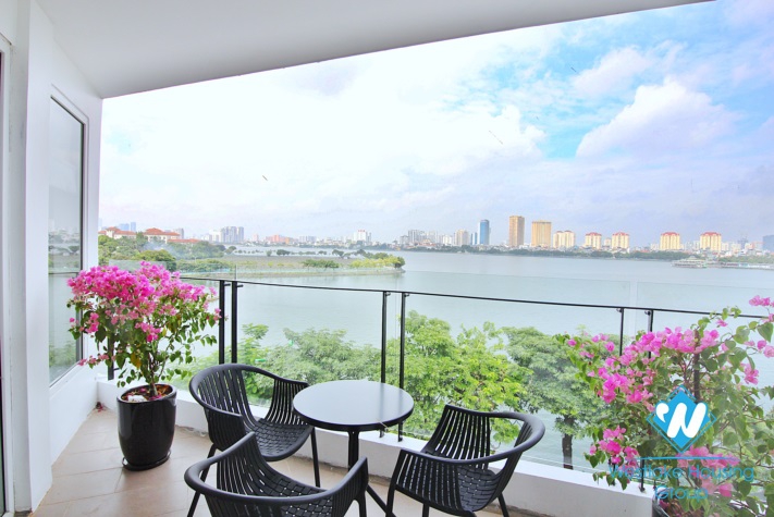 Brand new 3 bedroom apartment with stunning lake view in To ngoc van, Tay ho, Ha noi