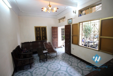 Vietnamese style house with 3 bedrooms for rent in Doi Can st, Ba Dinh district 