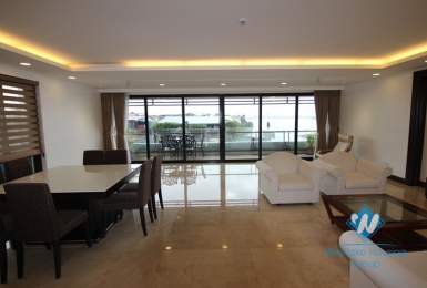 Nice and bright apartment for rent in Xuan Dieu street, Tay Ho district , Hanoi