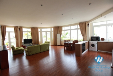 Apartment with large outside balcony for rent in Tay Ho street, Tay Ho, Hanoi
