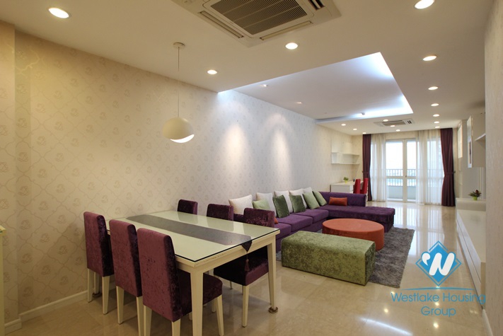 Apartment with nice and modern interior features for rent in Ciputra, Hanoi