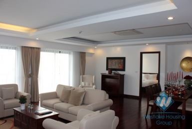 Three bedroom luxury apartment for lease in Elegant Suites, Dang Thai Mai, Tay Ho, Hanoi