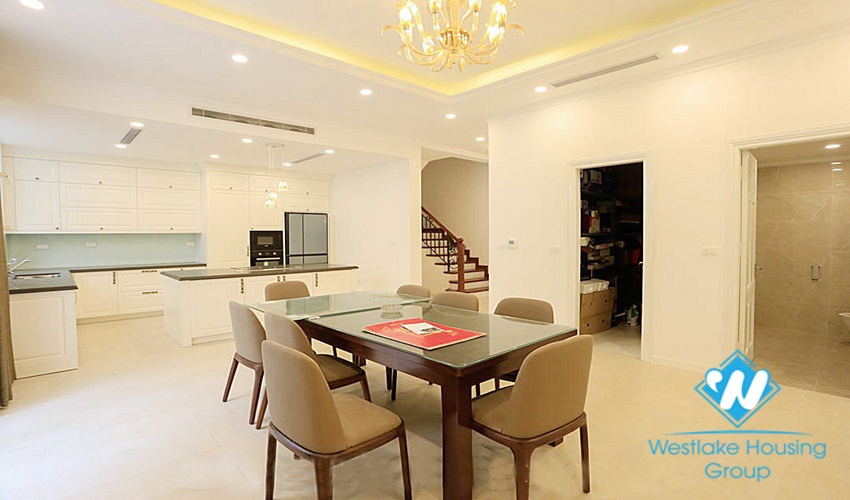 Nice house with 3 floors for rent in Block T Ciputra, Hanoi