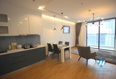 Nice, high floor two bedrooms apartment for rent in Vinhome Metropolis, Ba Dinh district, Ha Noi.