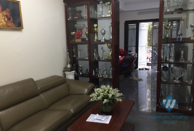 Four bedrooms house for rent in Doi Can street, Ba Dinh district, Ha Noi