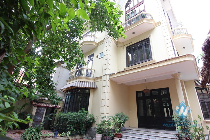Villa with private swimming pool and large garden for rent in Tay Ho